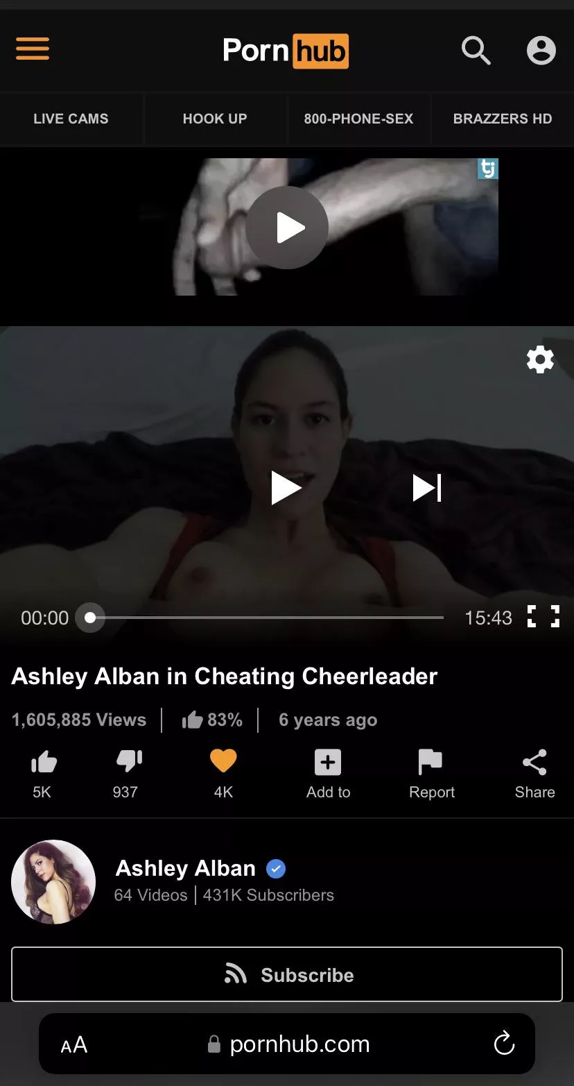 Ashley Mentions Big Cock?