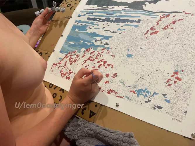 Doing my best to stay within the lines