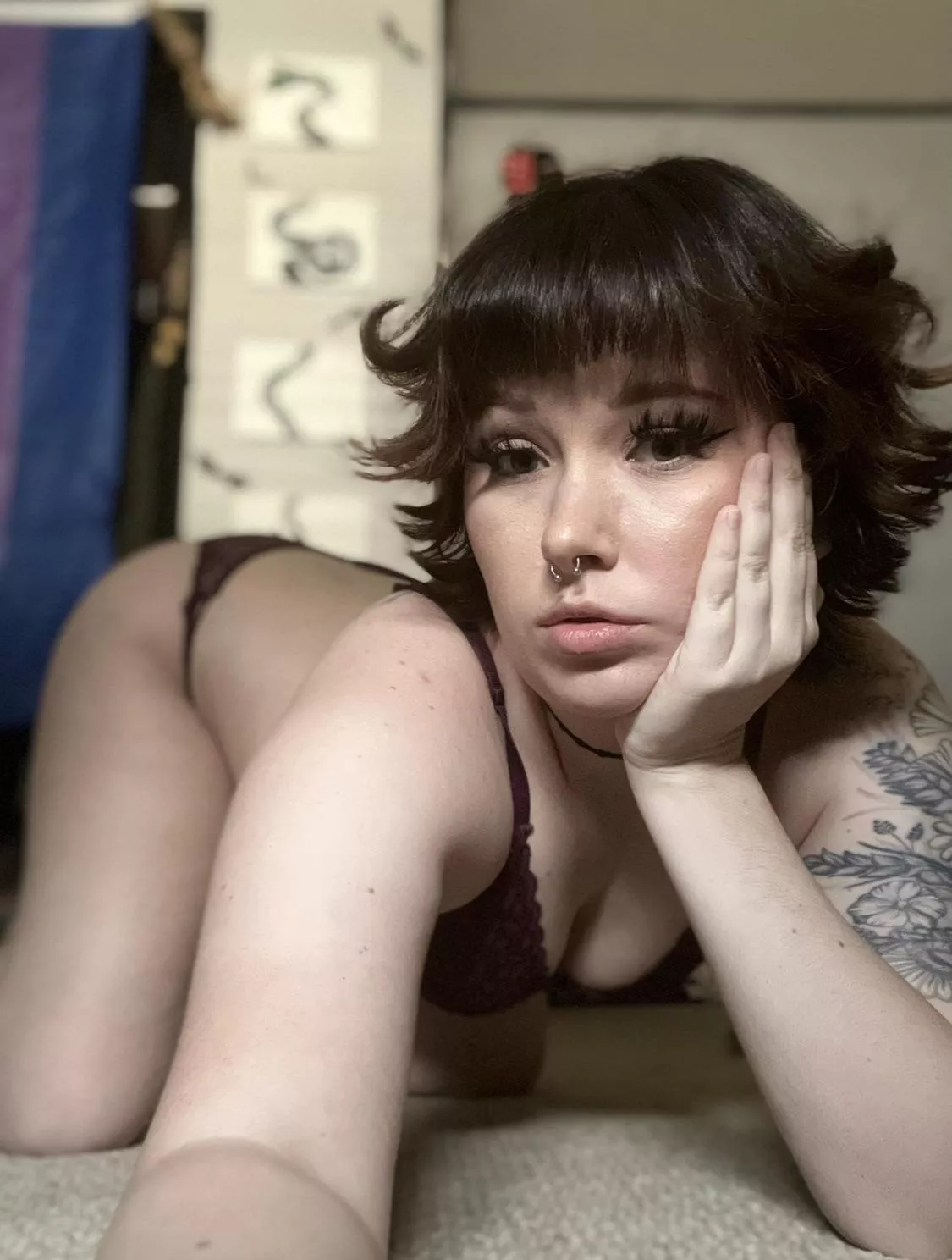 Flippy hair and cute bangs for today 😊💗