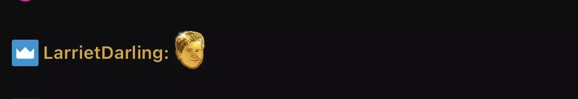 Golden Kappa spotted in Ludwig's chat