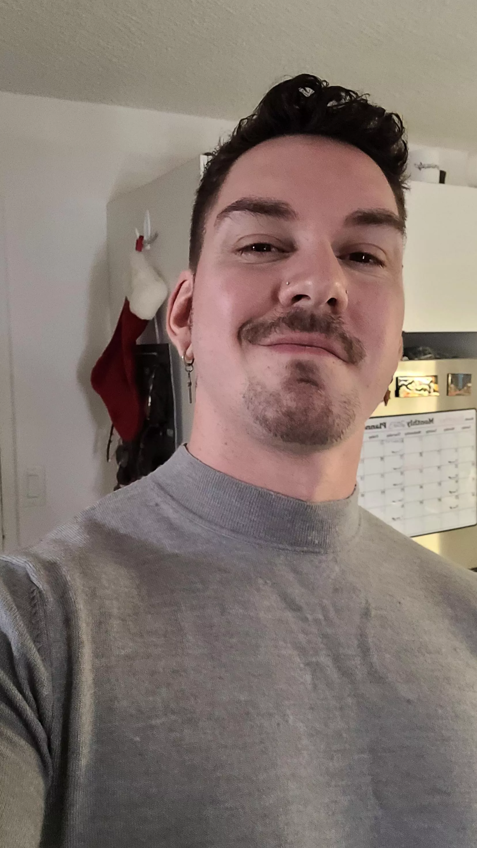 I mustache you a question, but I'll shave it for later 😆 (Trying out some new facial hair)