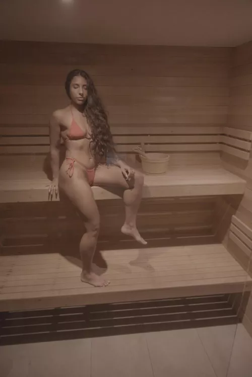 In the sauna