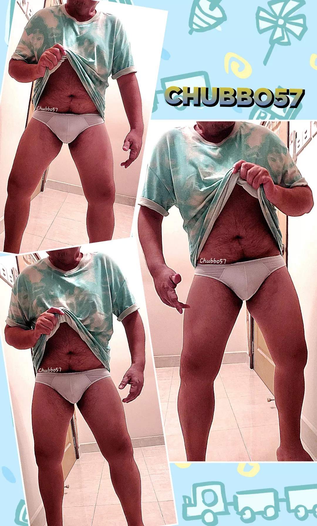 Making Monday blues less harsh with cottony whites and baby blues.