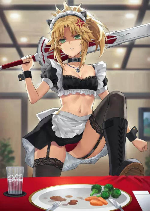 Mordred does NOT like veggies