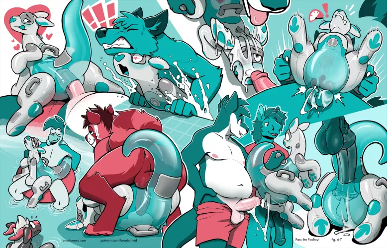 Pass the Pooltoy! - Pages 6 & 7 (BraeBurned)