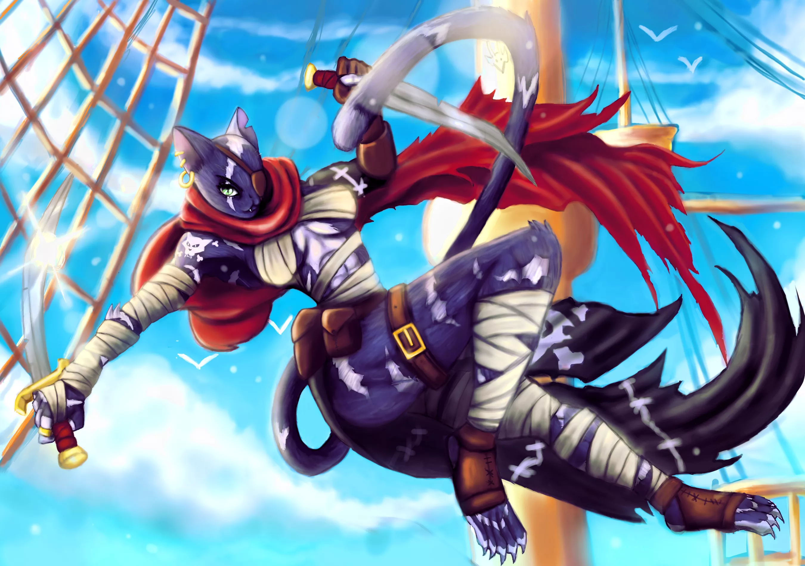 Pirate Cat (Art & Design by Me!)