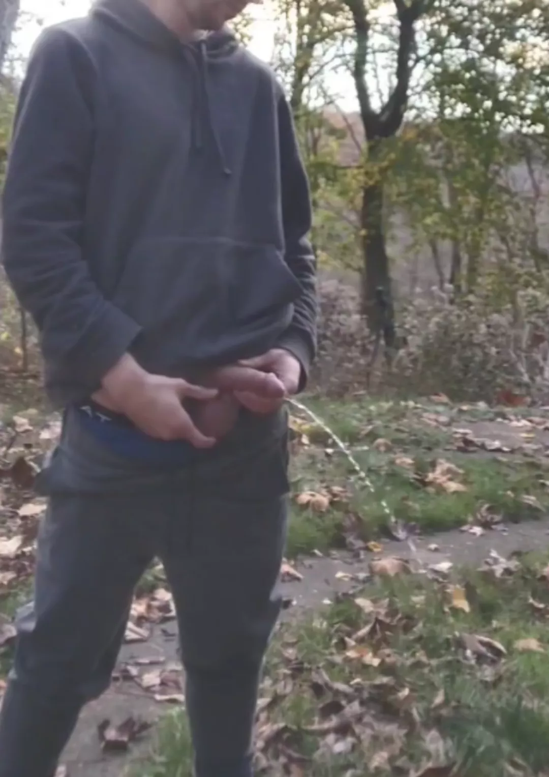 Taking a piss outside the way nature intended. Love being a male with a cock so I can just whip it out and piss wherever