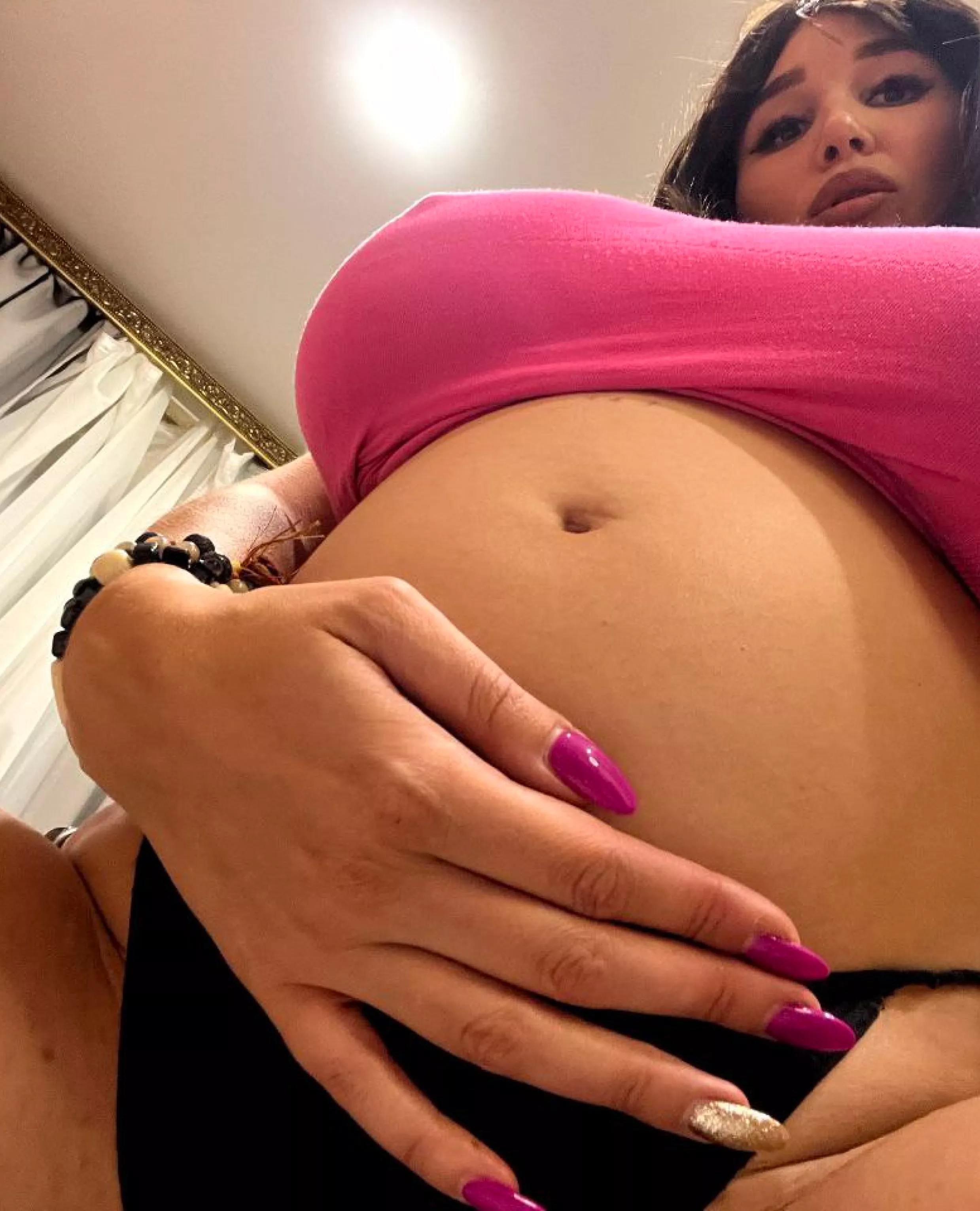 What do you think of my pregnant tummy?