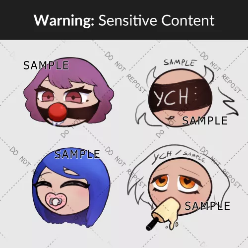 Working on different sets of NSFW emotes to use for DnD Discord Servers