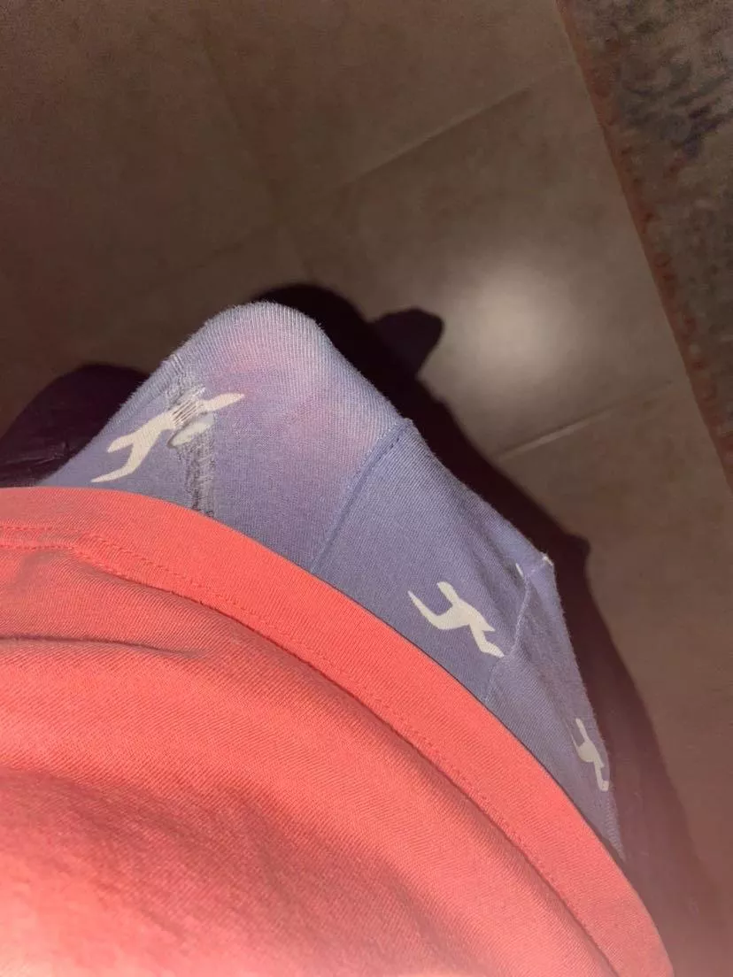 You could see the pink of my tip ;)