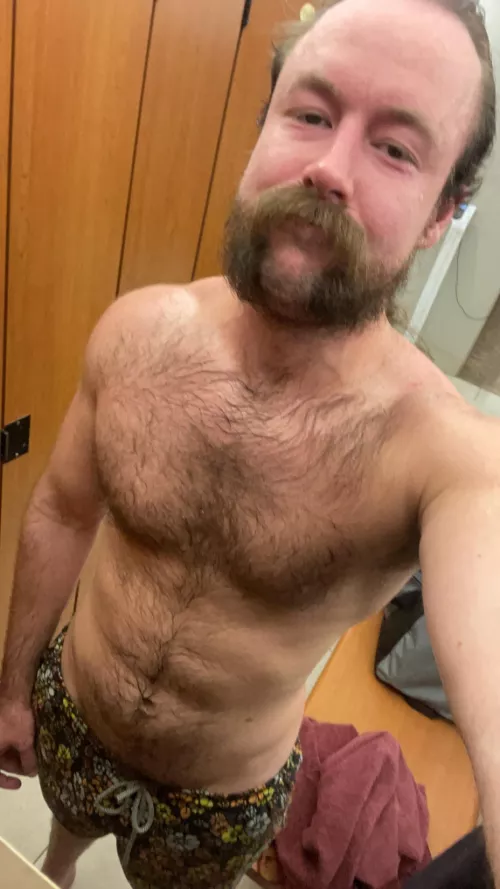 30 minutes in the sauna later 🥵