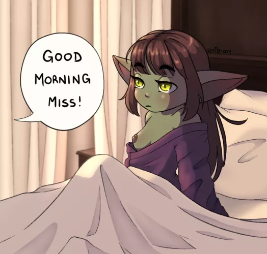 A quick chibi pinup of Mimsi, by Hobbogobbo Brainrot