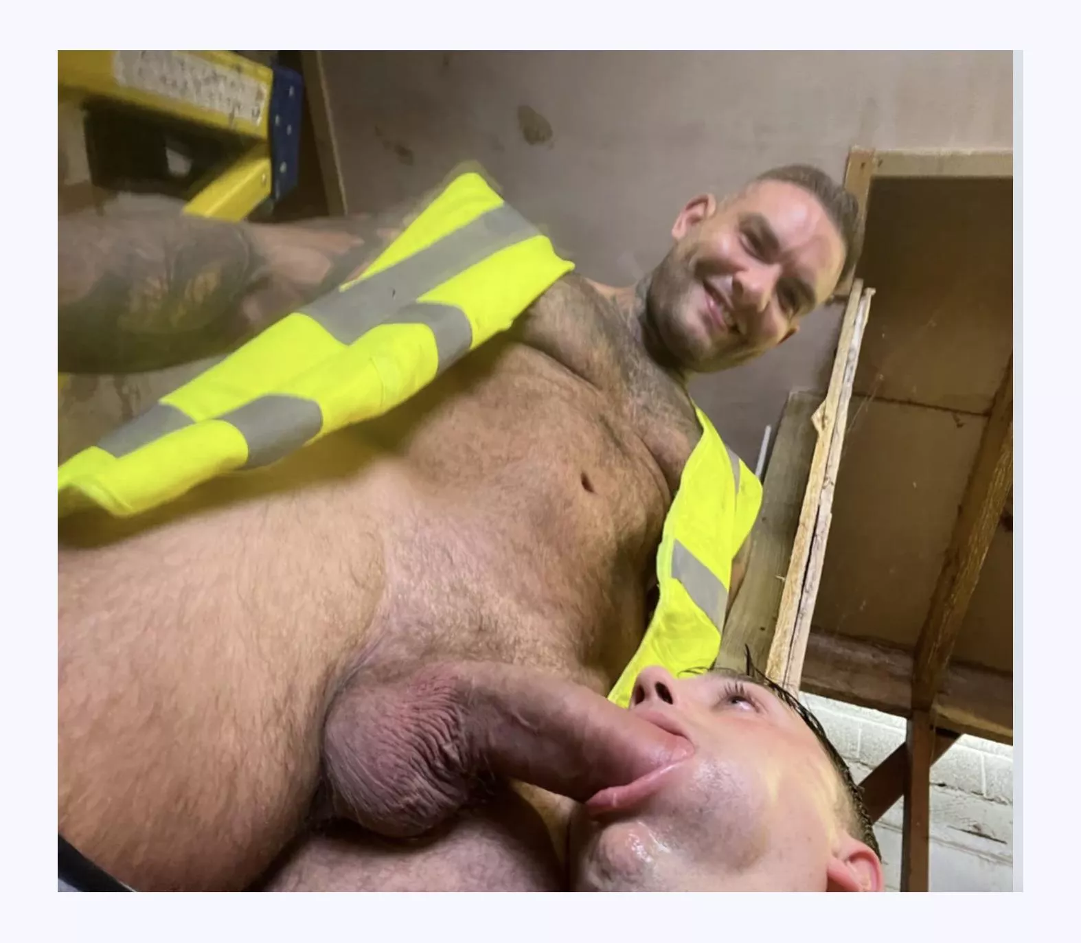 a sweaty Workmans cock tastes so bad its good