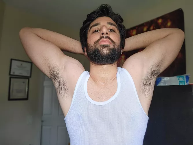 After a sweaty workout🥵