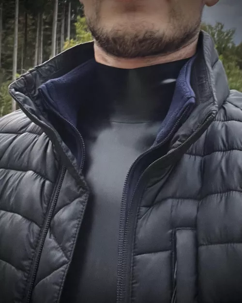 Always have latex underneath when going for a stroll in the woods