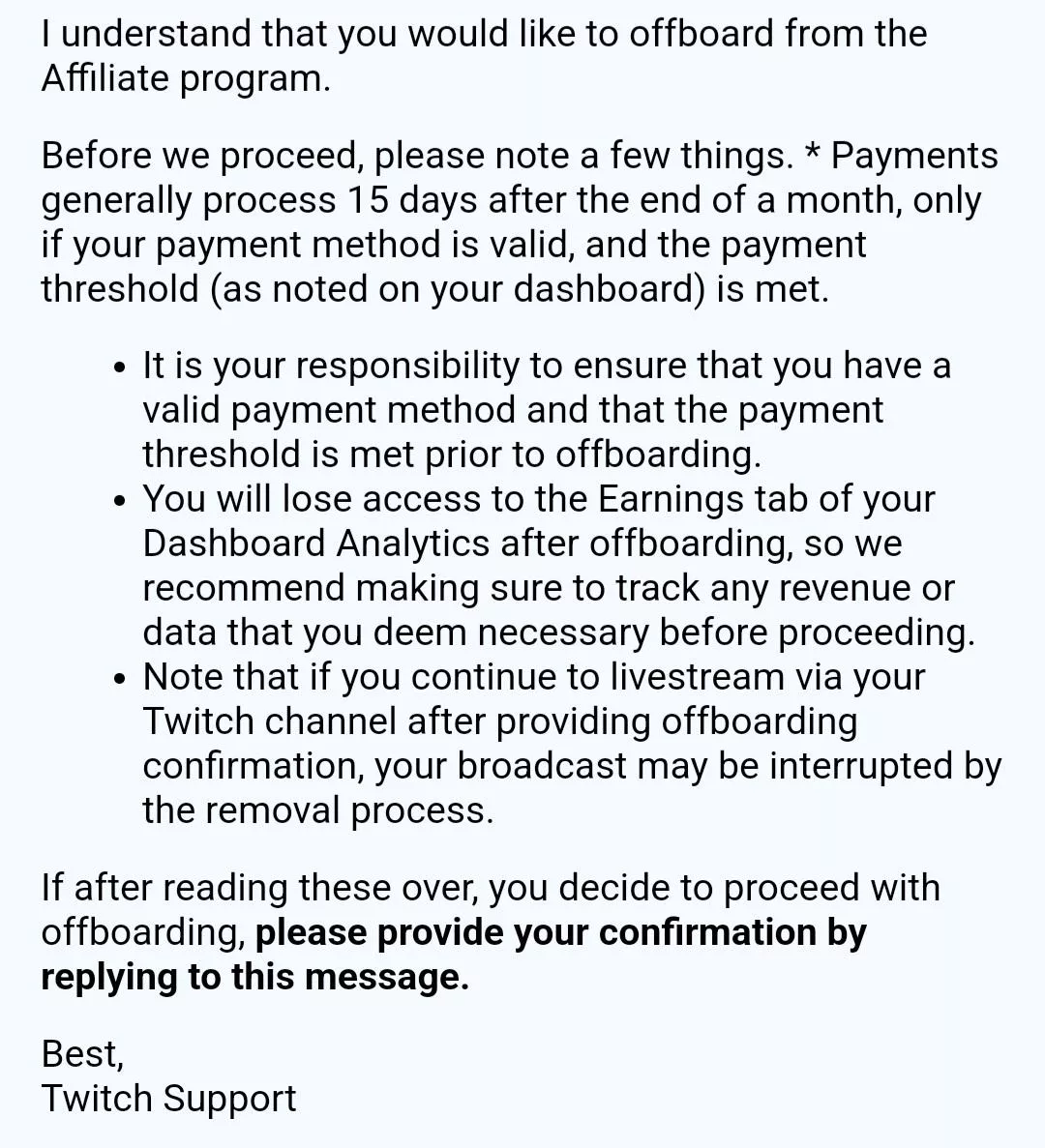 batshit gf offboarding me, how do i reverse?