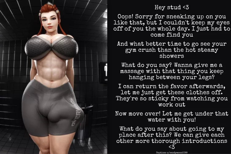 Brigette couldn’t keep her eyes off of you at the gym [Gym] [overwatch] [futa] [shower] [flirtatious futa] (artist: zzzxxxccc)