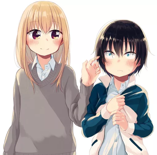 Crossdressing boy x Boyish girl