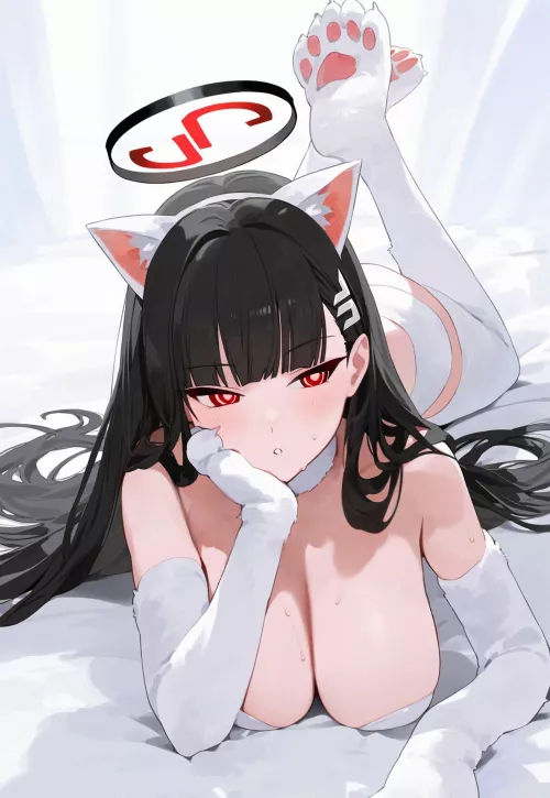 Cute Neko with hangers