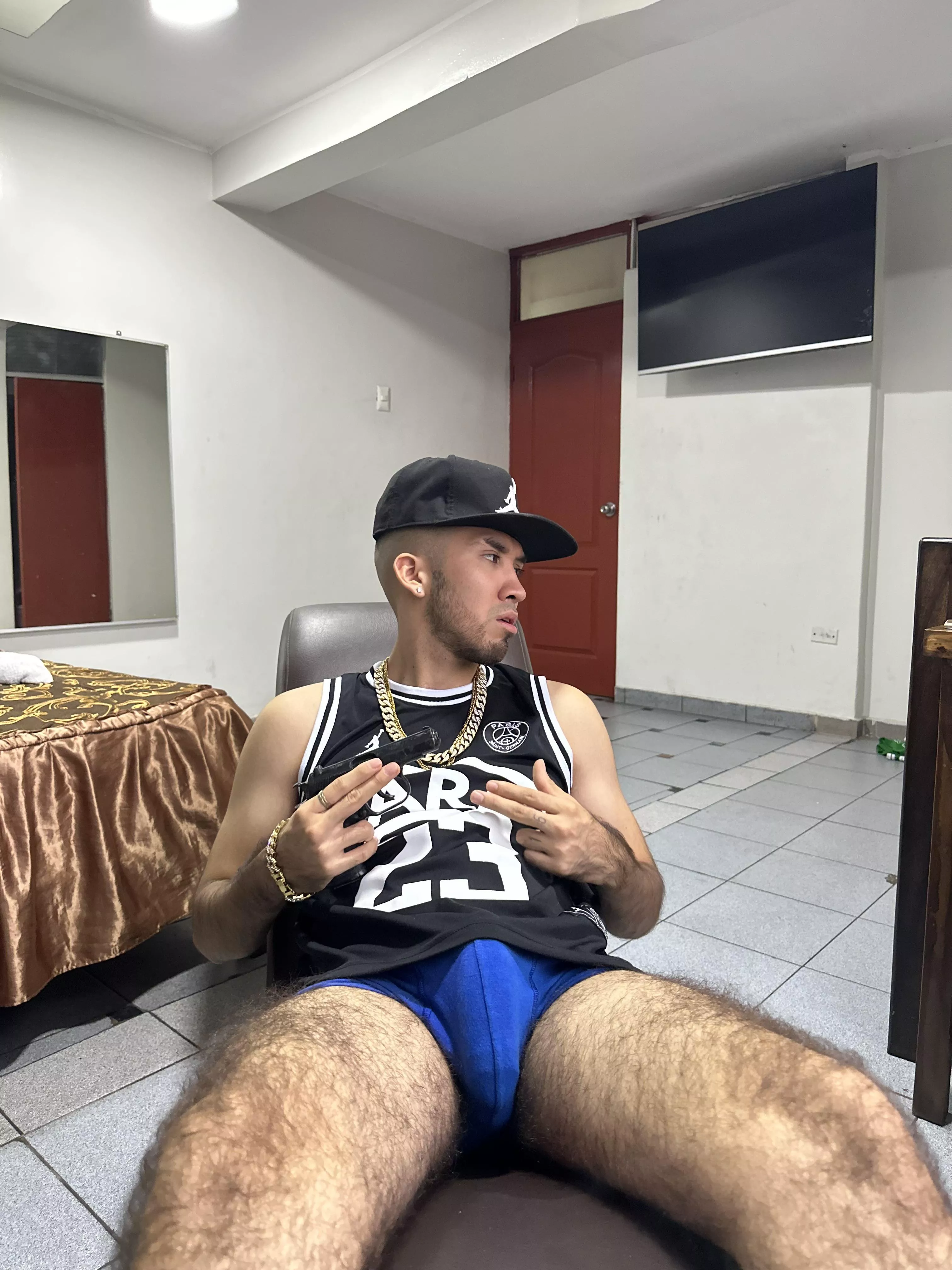 DO YOU LIKE MY BLUE BOXERS? GANGSTER THUG YOU KNOW