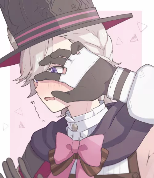 Embarrassed magician