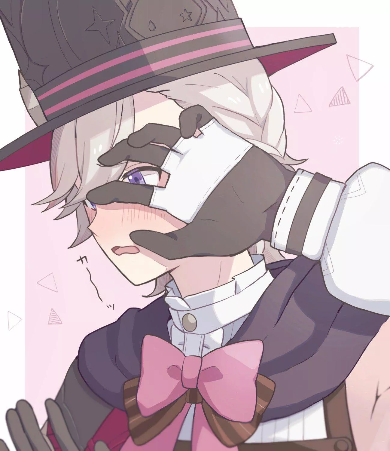 Embarrassed magician