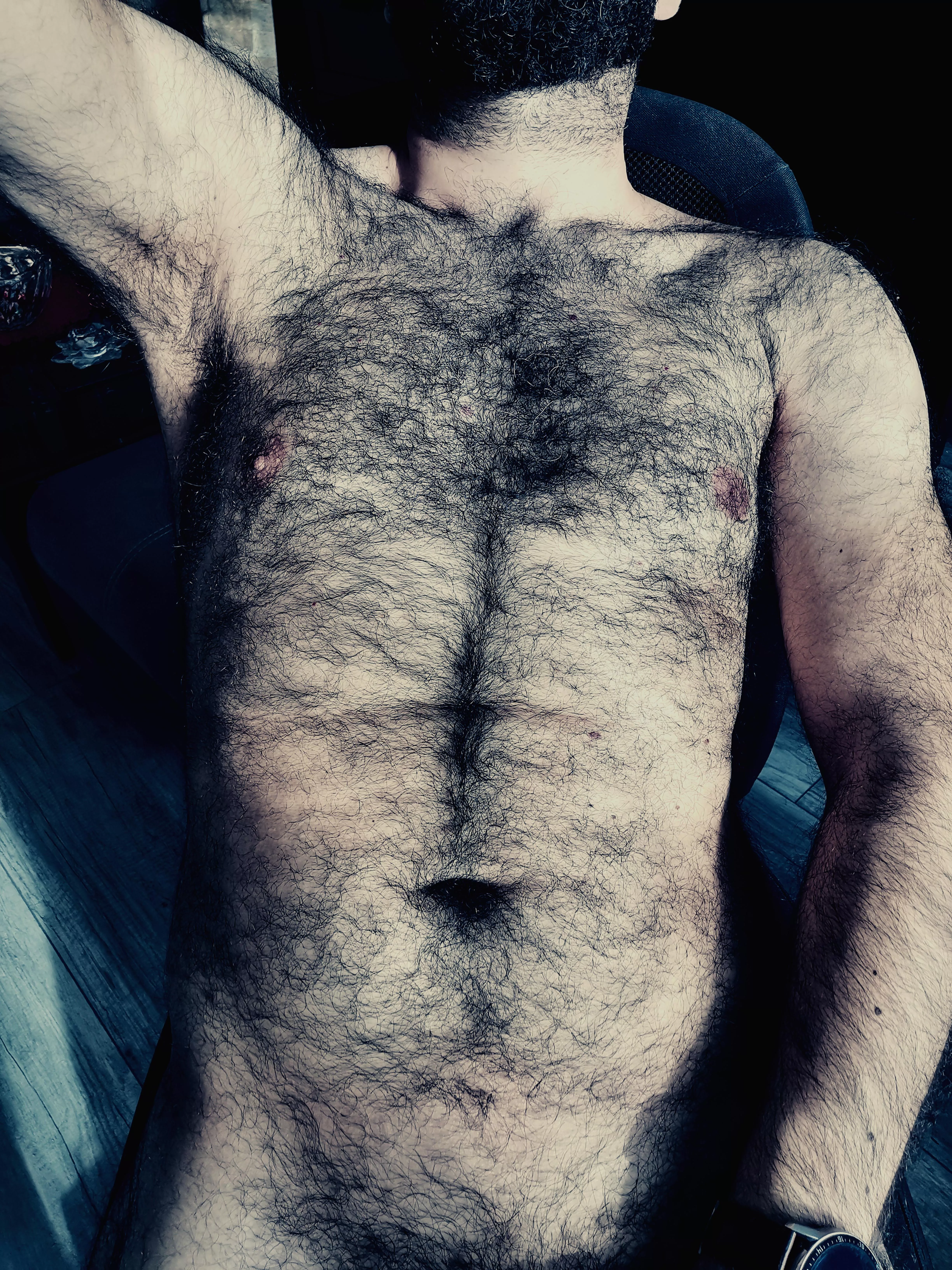 Find the spot that isn't furry!