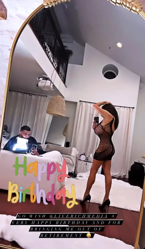 From Wendy’s IG stories. Possibly her new man?