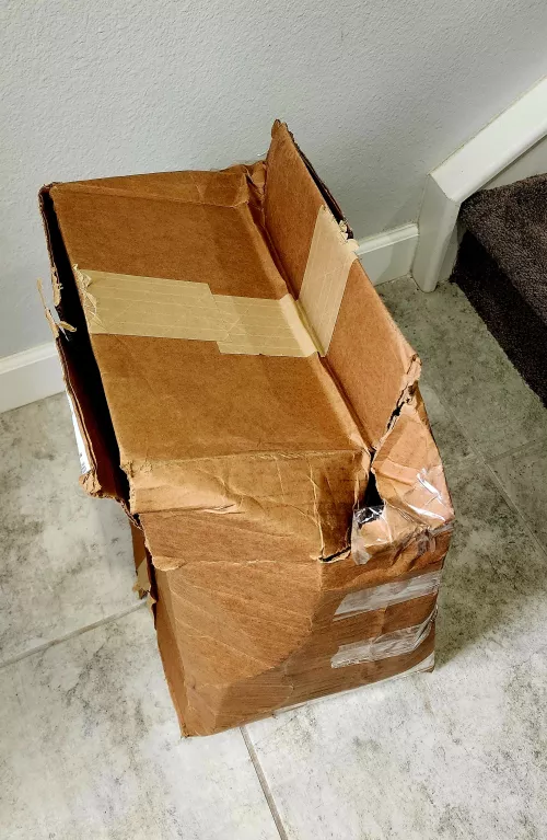 Good work once again UPS and BD. Still using the paper tape the breaks when someone looks at it funny and I can only assume UPS handled this with the utmost of care.