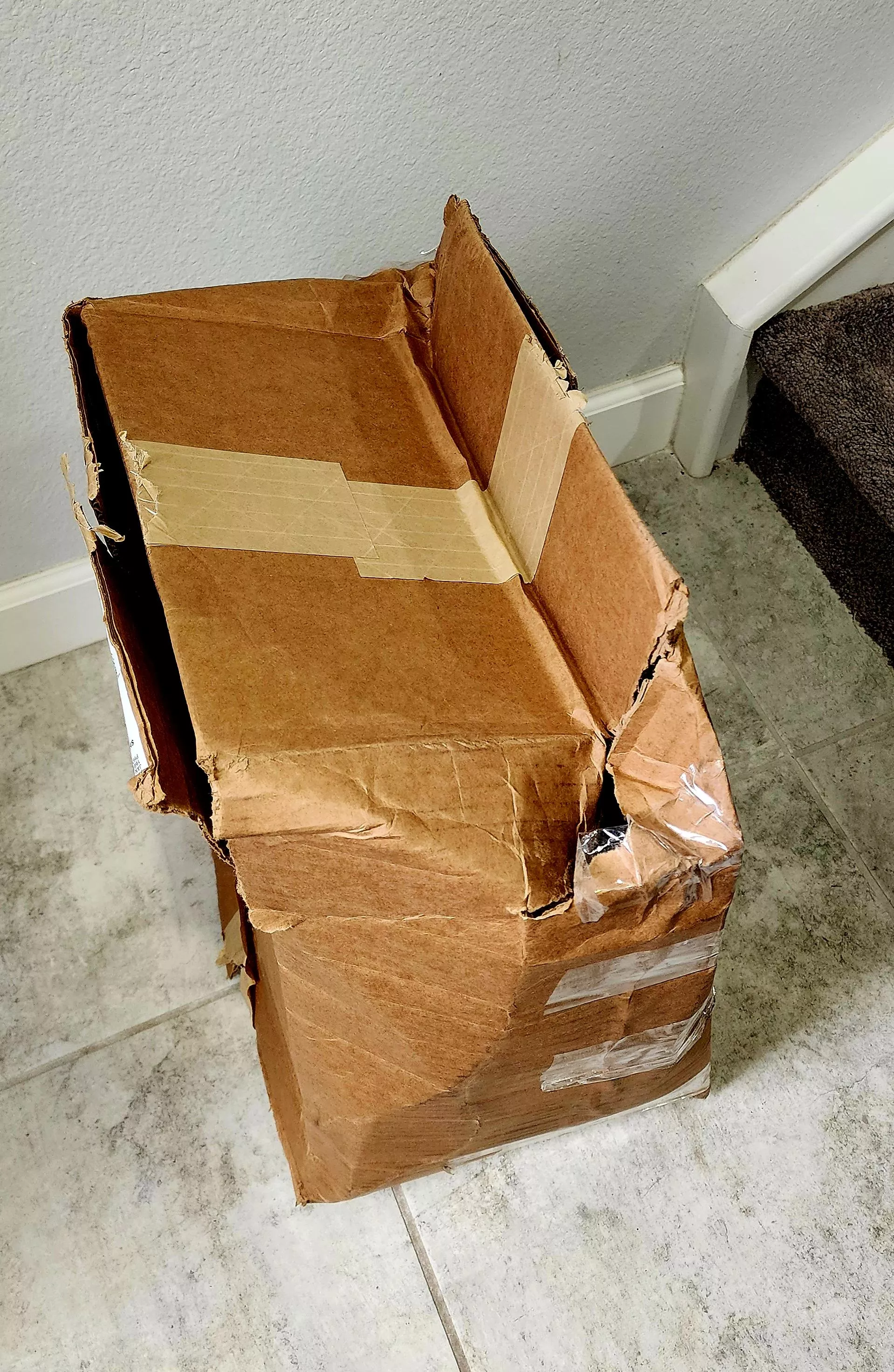 Good work once again UPS and BD. Still using the paper tape the breaks when someone looks at it funny and I can only assume UPS handled this with the utmost of care.