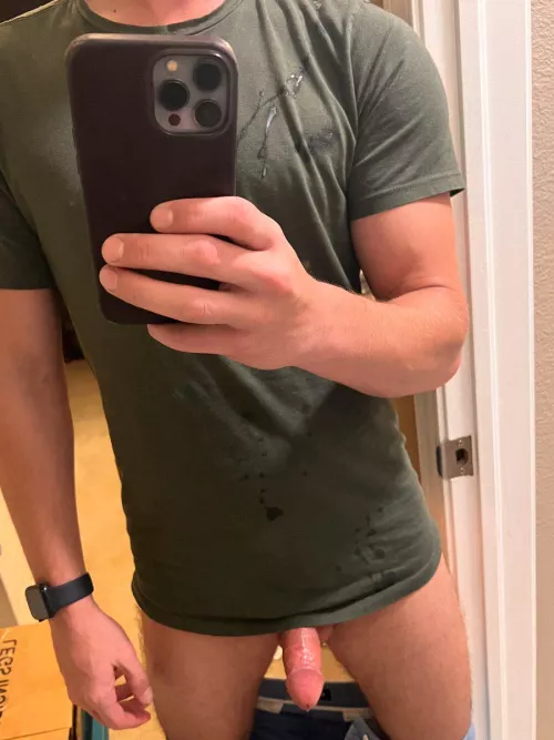 Got it up to my shoulder.