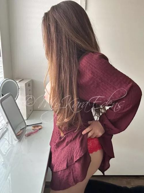 I always do my hair first when I'm getting dressed