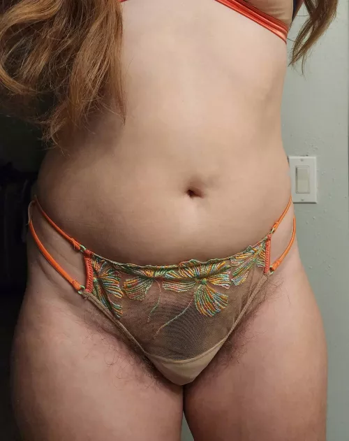 I love these panties so much. Bonus, you can see my bush