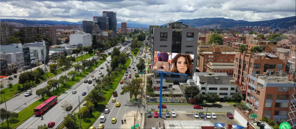 Isabella De Santos takes hometown billboard! (Bogota, Colombia)