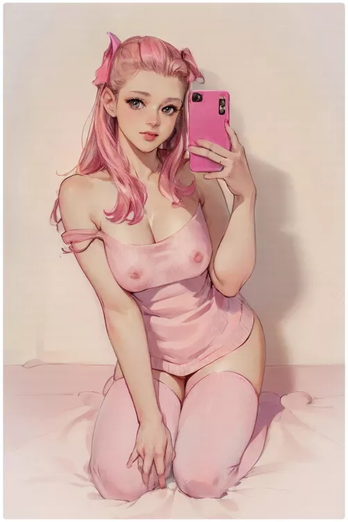 Jenn in her little nightie