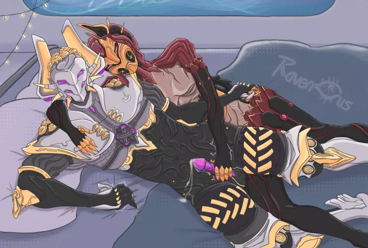 [Khora + Nezha] Having A Casual Handjob In Bed (The_RavenousEye)