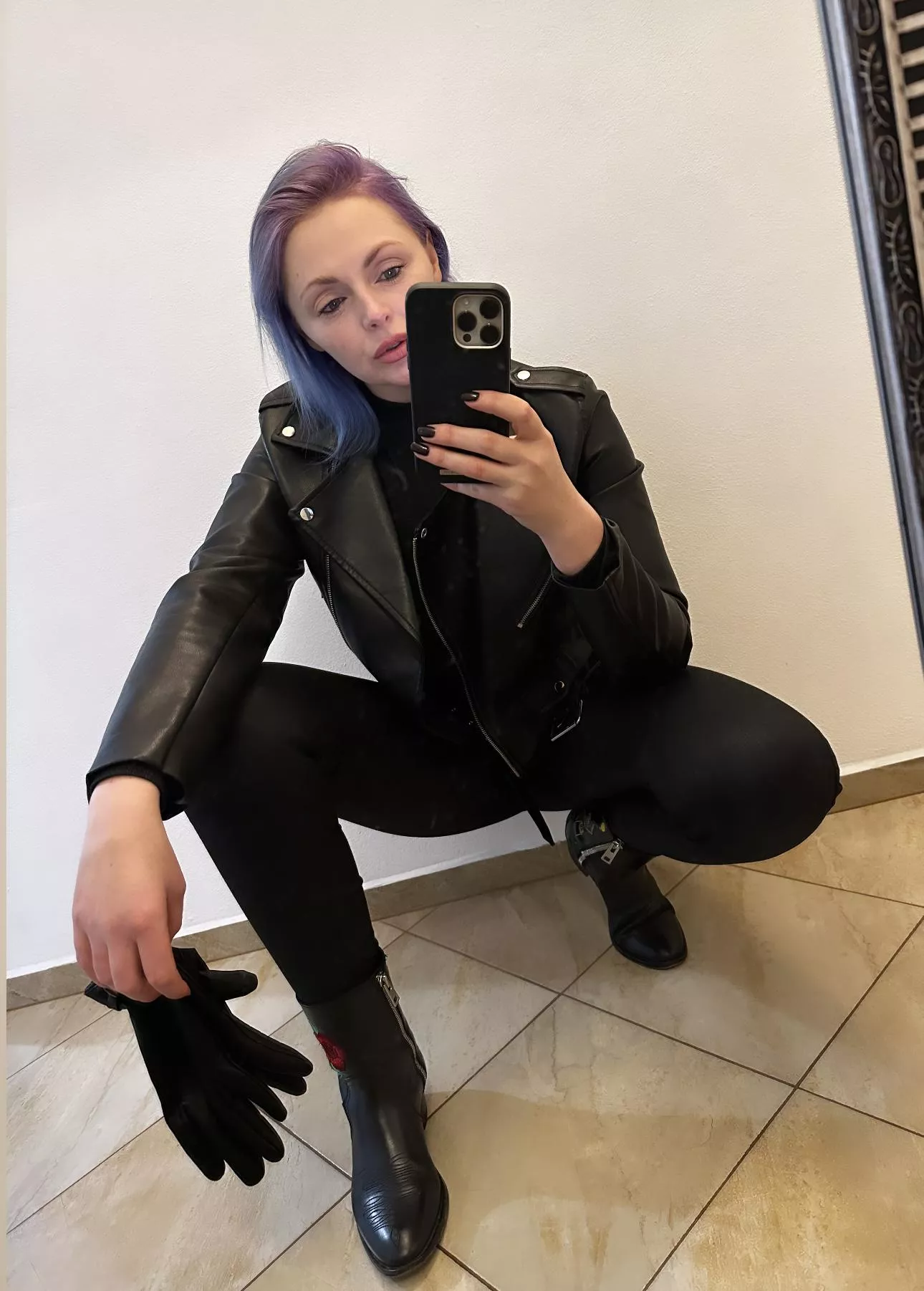 Leather jacket: my fashion armour.