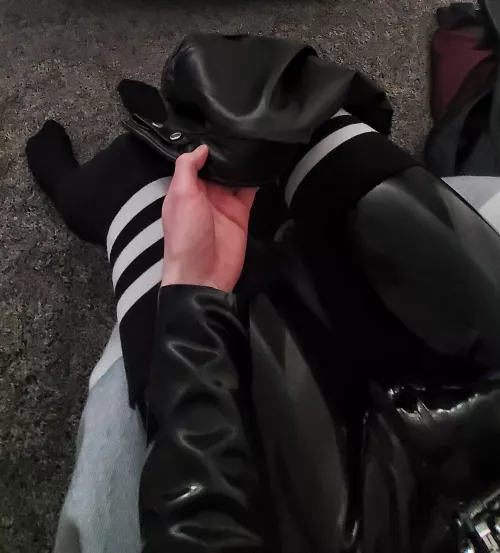 Leather on latex feels amazing ☺️