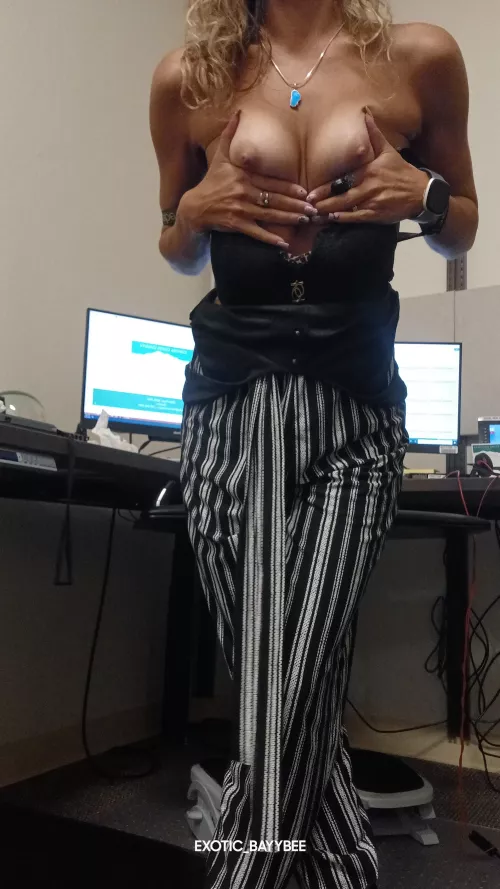 Looks can be deceiving, this data analyst works hard when she's done showing off