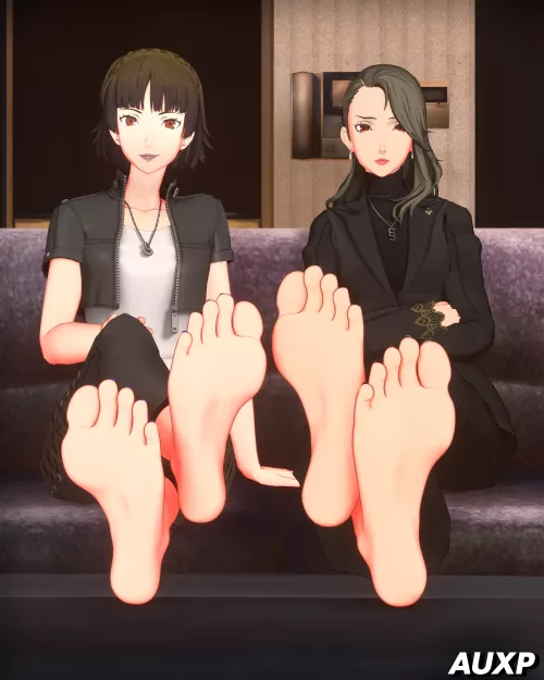 Makoto and Sae (Persona 5) [Artist: AUXP]