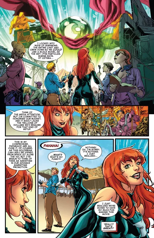 MJ looks great in a skintight outfit [Amazing Mary Jane #1]