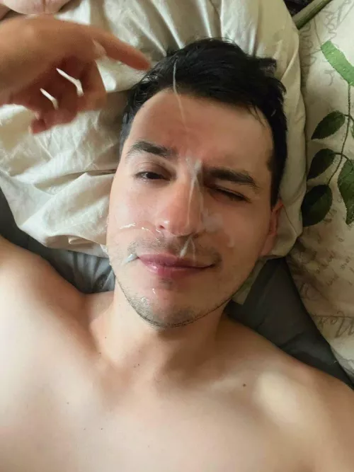 My bro made a mess in my face