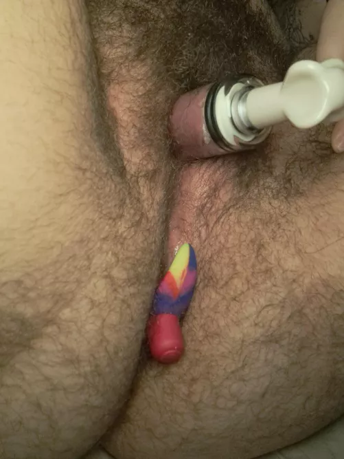 Pumped pussy... coming up on one hour [ftm]