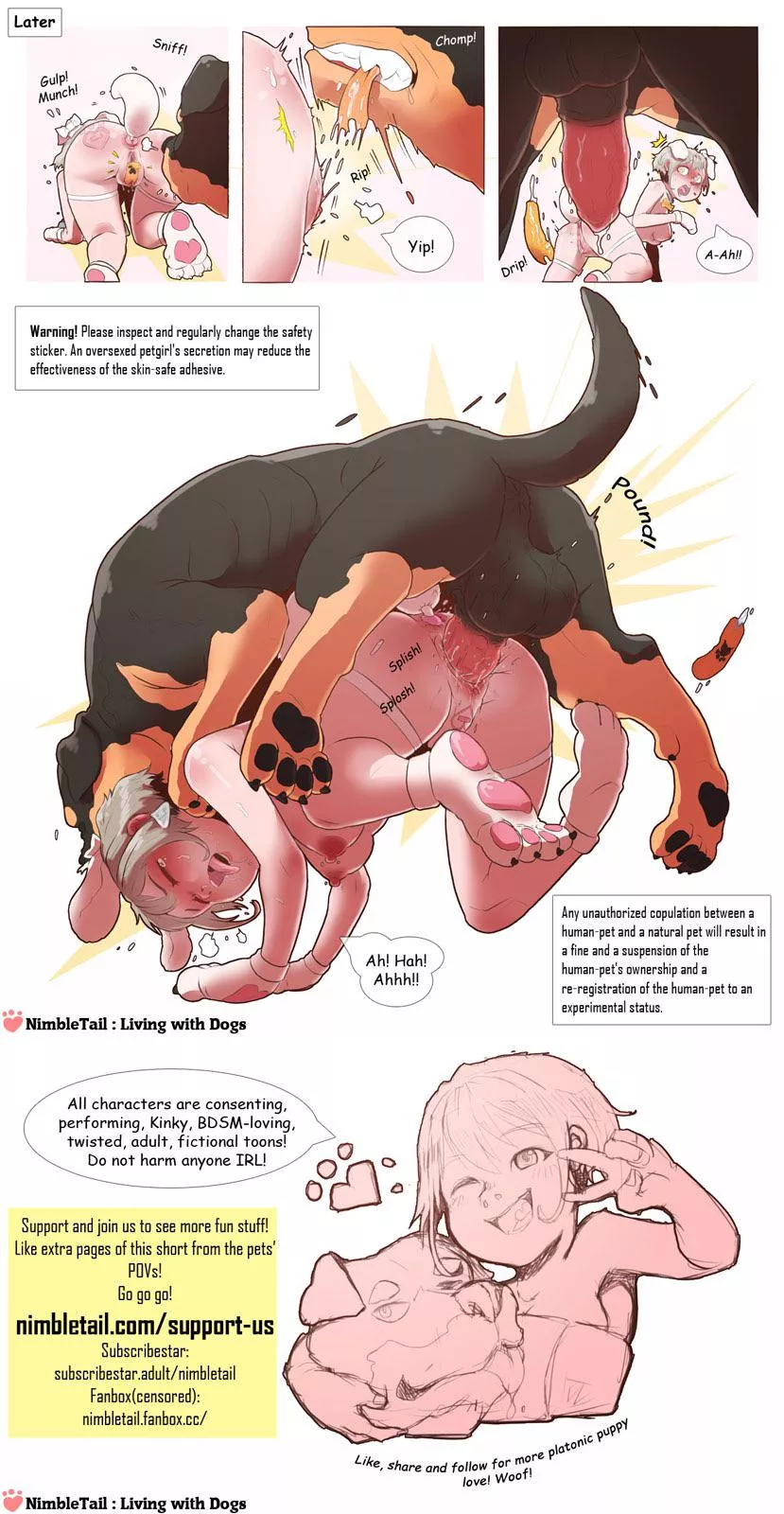 Puppy loves her new life