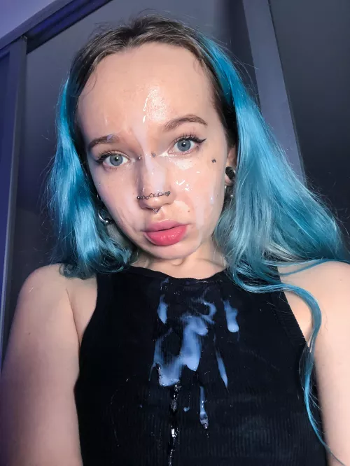 Selfies after having sex with two guys