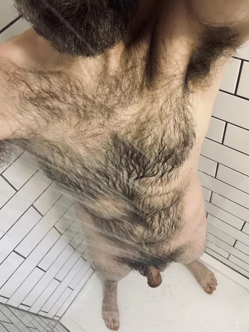 Showering with the curtain open at the gym. Again.