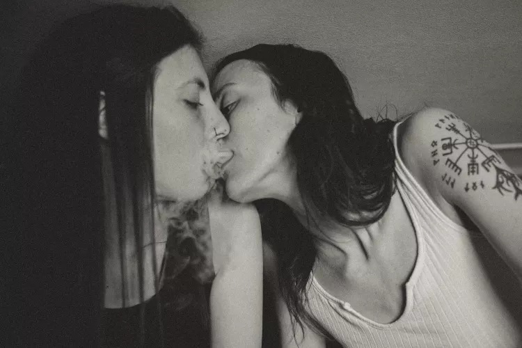 This was our first kiss