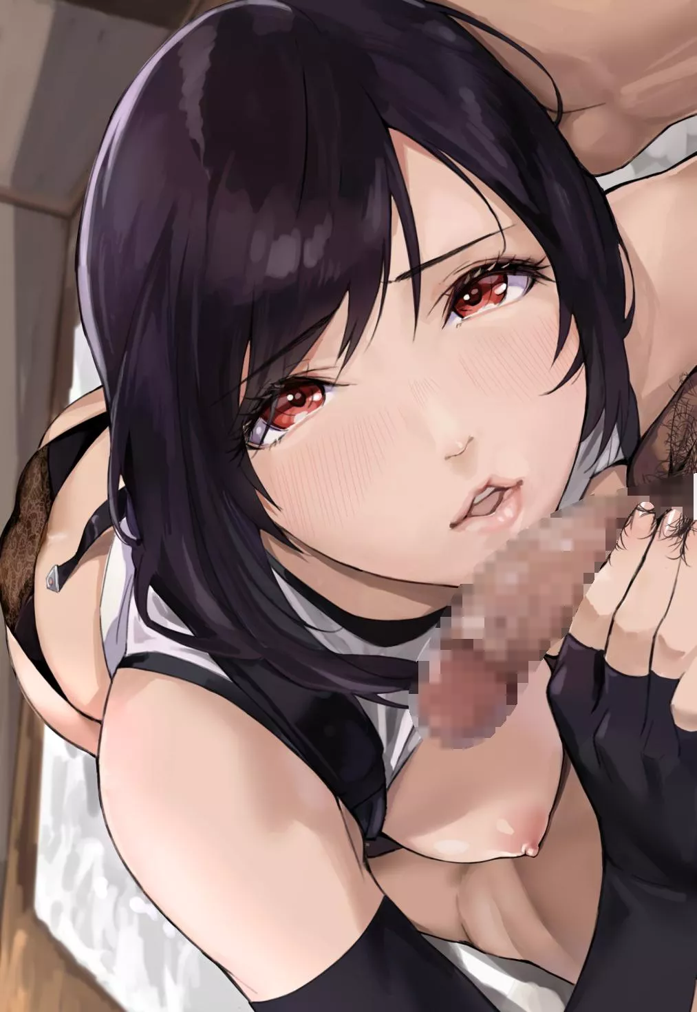 Tifa giving a blowjob (Yamaishi) [Final Fantasy]