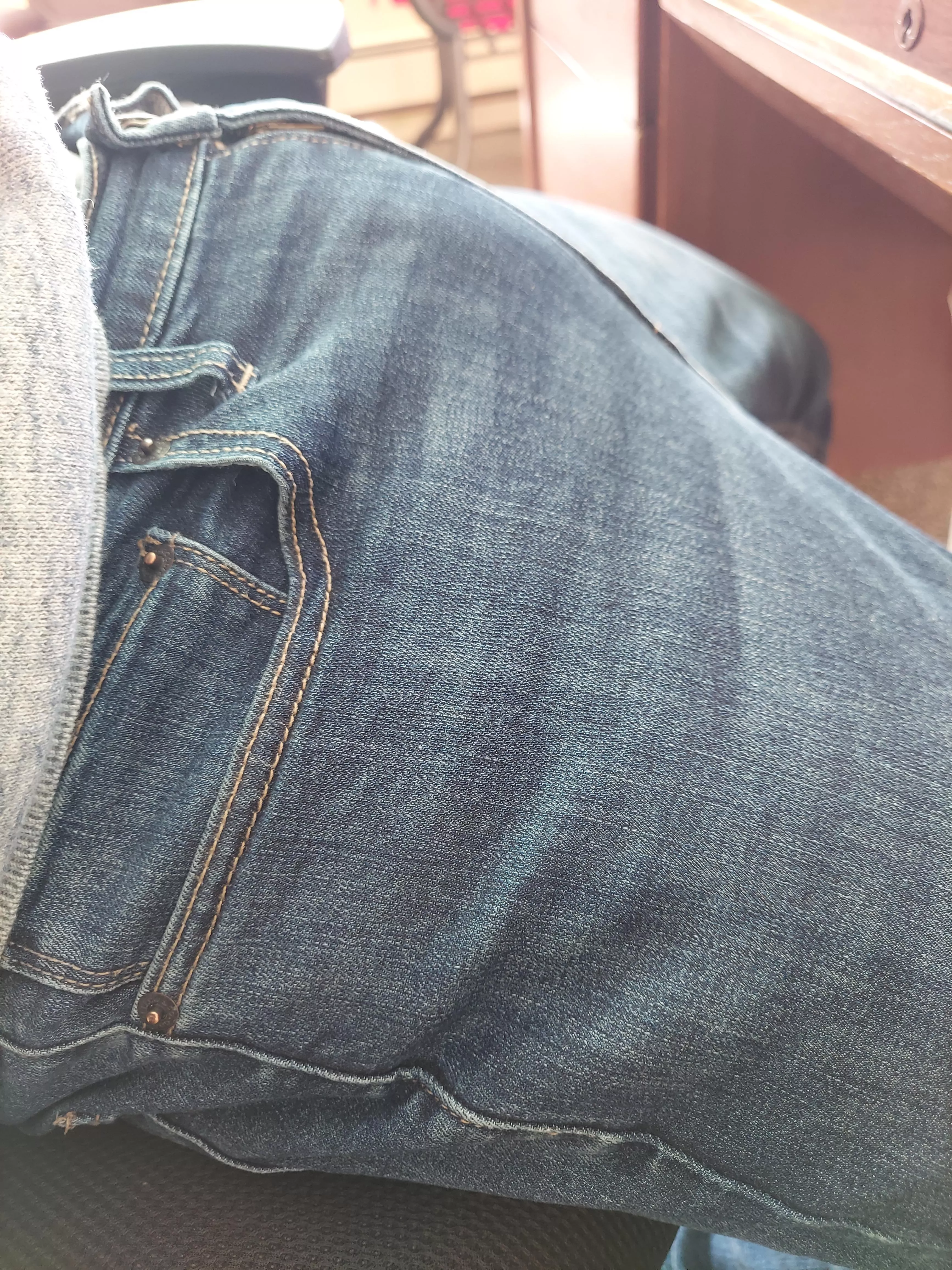 Under the desk. Wanna see?