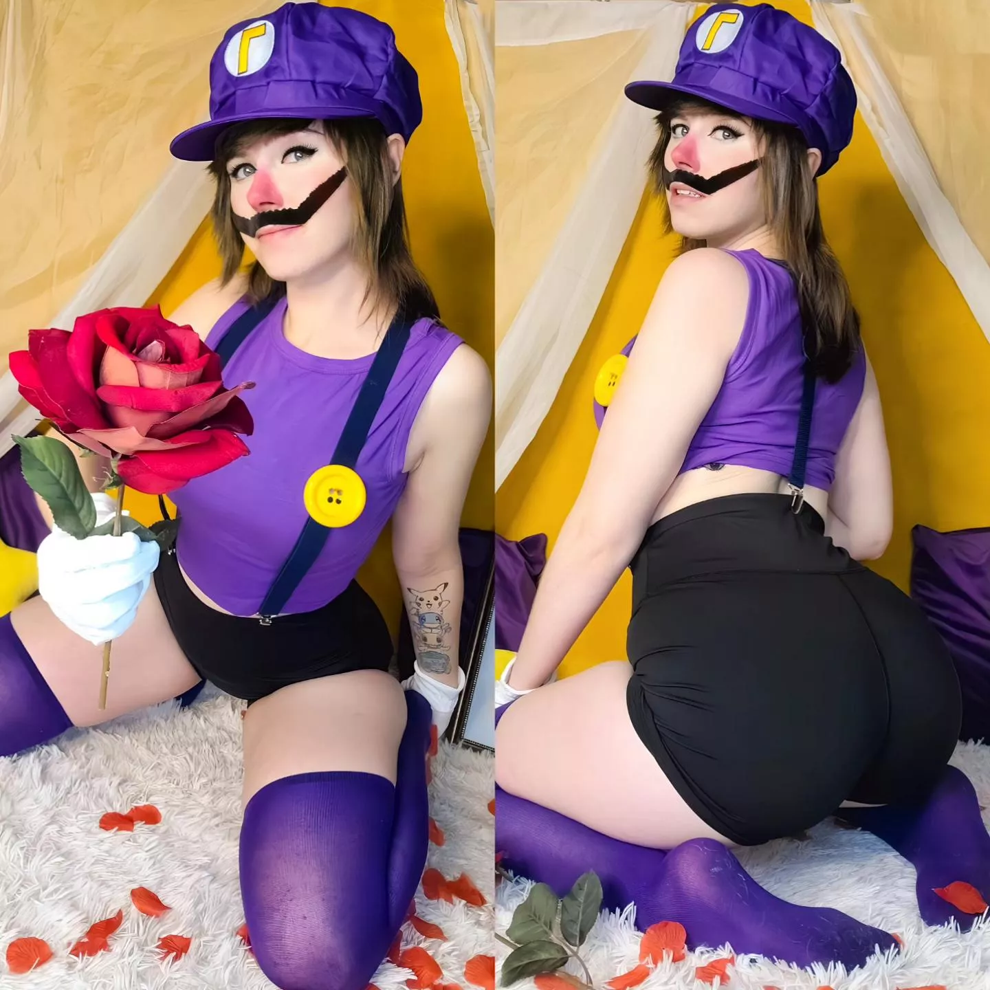 Waluigi From Mario By TeddiTerri